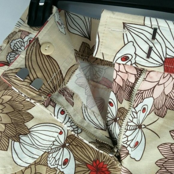 NWT Ann Taylor Loft floral Print Mini skirt pockets sz.6 - Picture 12 of 13